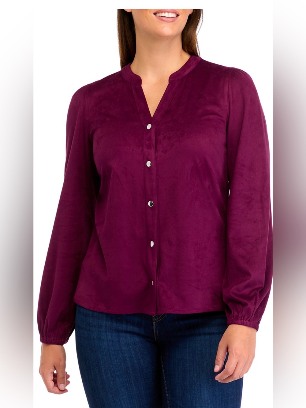 Wonderly Micro Suede Button Down XXL